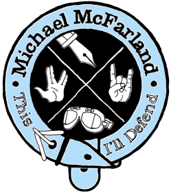Michael McFarland's new "This I'll Defend" logo