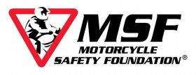 Logo for the MSF Motorcycle Safety Foundation, who runs the BRC Basic RiderCourse