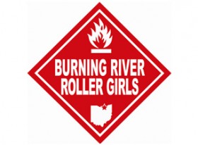 Burning River Roller Girls Logo - Current